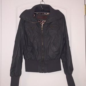 Faux leather jacket